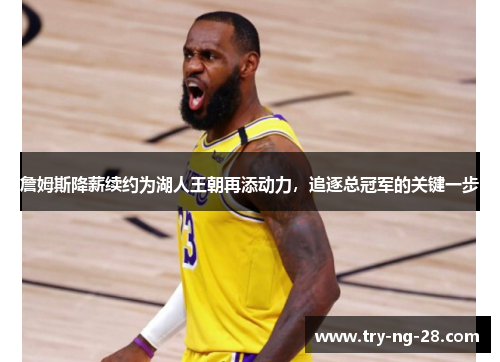 詹姆斯降薪续约为湖人王朝再添动力，追逐总冠军的关键一步