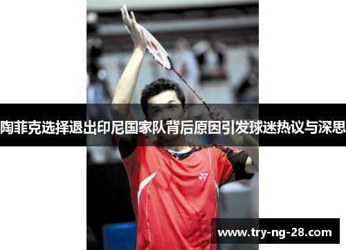 陶菲克选择退出印尼国家队背后原因引发球迷热议与深思